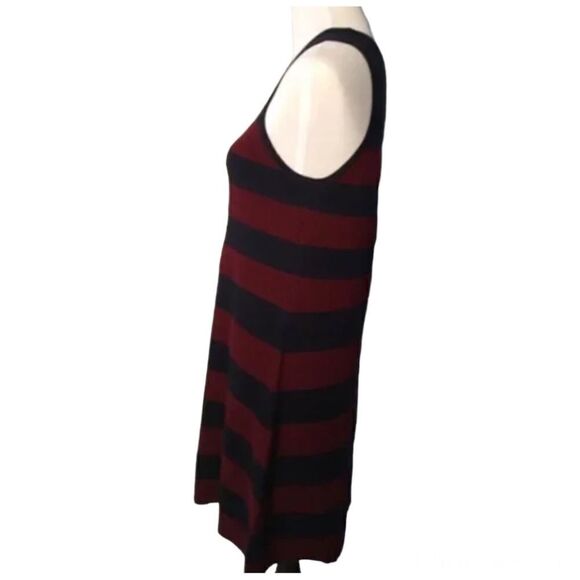 Ann Taylor Loft Sleeveless Navy & Maroon Dress size M - Picture 6 of 6